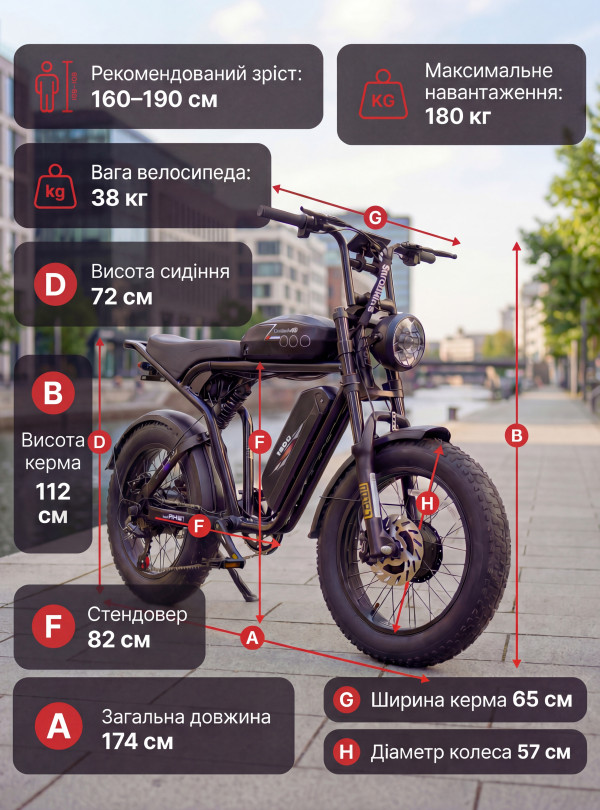 <b>SAMEBIKE</b> • Электровелосипед M20-III 2000W 36Ah электрофетбайк с большим запасом хода Черный