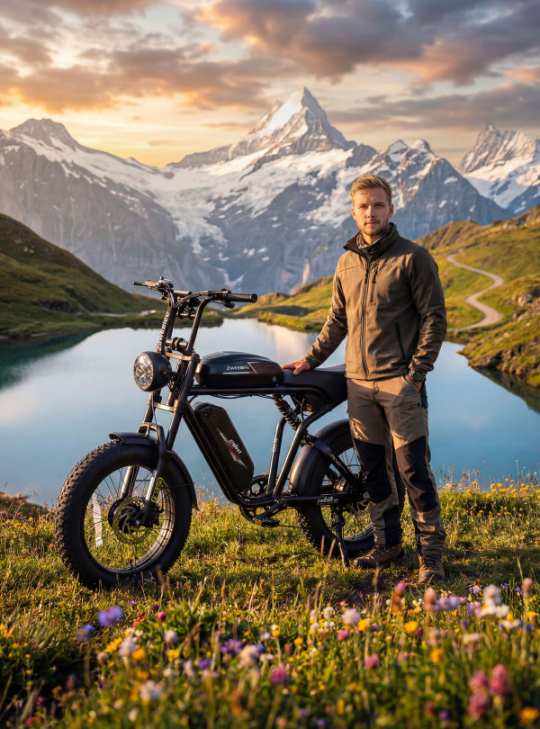 <b>SAMEBIKE</b> • Электровелосипед M20-III 2000W 36Ah электрофетбайк с большим запасом хода Черный
