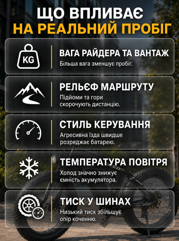 <b>New Speed</b> • Электровелосипед 1000W 13Ah электрофетбайк для бездорожья 26×4.0" Черный глянцевый