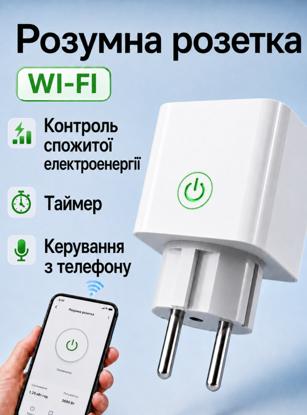 <b>OnePro</b> • Умная розетка с wi-fi таймером смарт с выключателем для экономии энергии программируемая для автоматического управления электроприборами для автоматизации включения отключения Tuya для интернета дома дачи кухни квартиры Белый