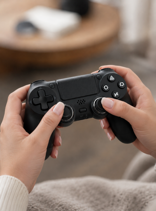<b>OnePro</b> • Джойстик бездротовий геймпад для PS3 PS4 PC Android iOS Bluetooth універсальний Чорний