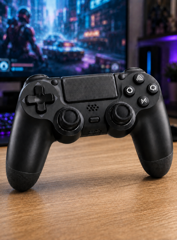 <b>OnePro</b> • Джойстик бездротовий геймпад для PS3 PS4 PC Android iOS Bluetooth універсальний Чорний