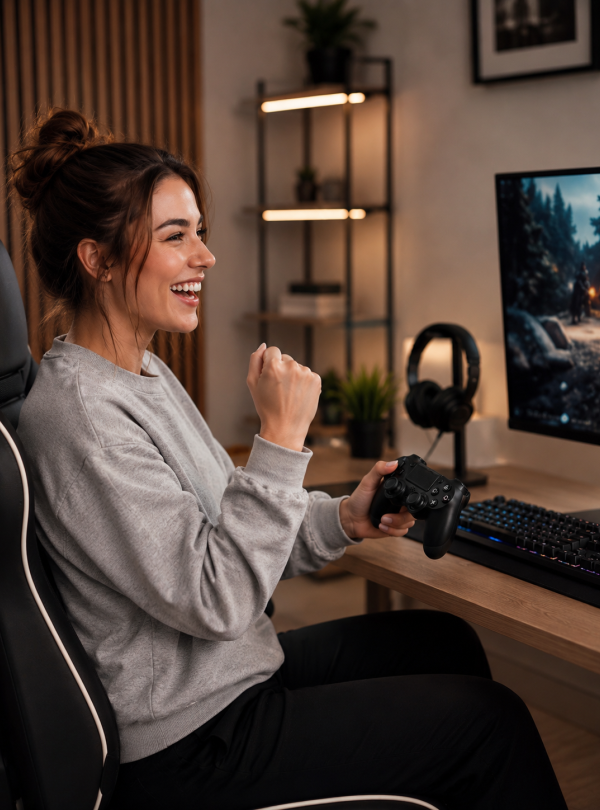 <b>OnePro</b> • Джойстик бездротовий геймпад для PS3 PS4 PC Android iOS Bluetooth універсальний Чорний