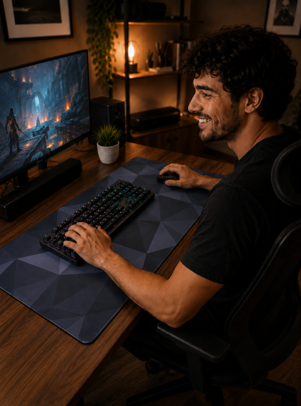 <b>OnePro</b> • Коврик для мыши большой компьютерный игровой 900х400 мм на стол 3 мм Разноцветный
