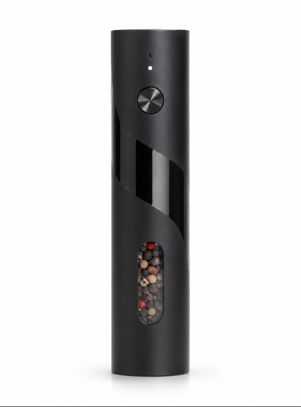 <b>OnePro</b> • Мельница для специй электрическая с подставкой для зарядки универсальные 2 штуки Черный
