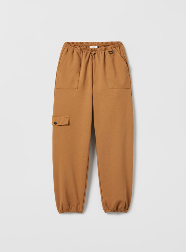 <b>Zara</b> • Штани на дівчинку карго Коричневий