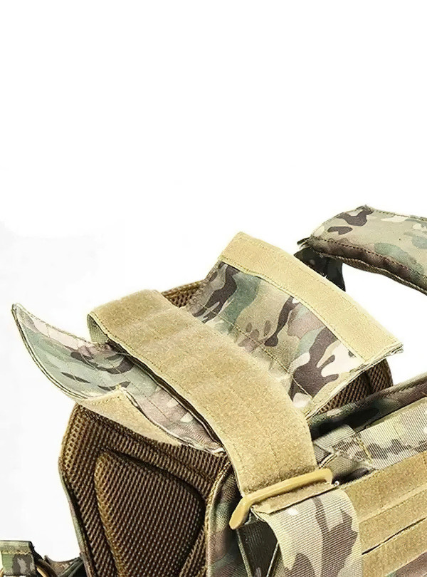 <b>YAKEDA</b> • Плитоноска ЗСУ мультикам з підсумками та системою MOLLE Мультикам