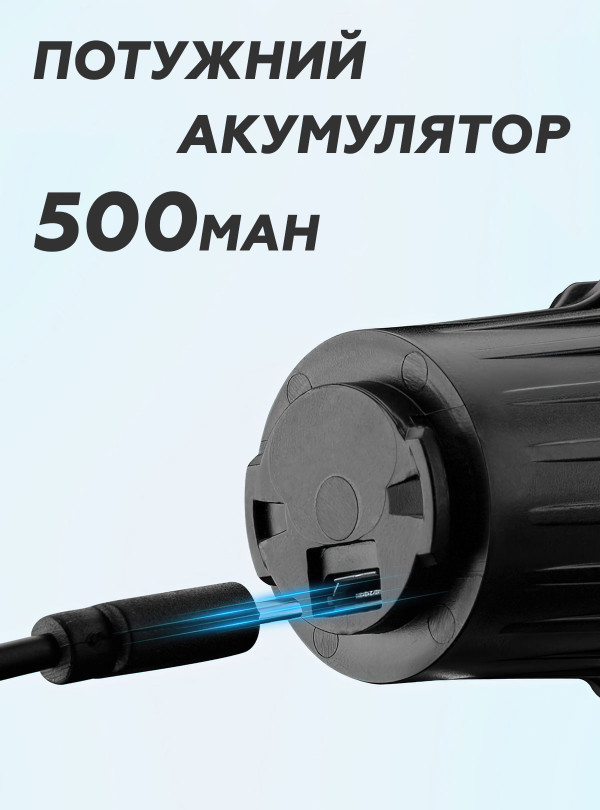 <b>ROCKBROS</b> • Задняя велофара на аккумуляторе 500 мАг 7 режимов Rockbros фара на велосипед умный фонарик для велосипеда зарядка от USB Черный