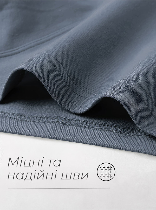 <b>OnePro</b> • Чоловічі труси боксери набір 4 шт шорти бавовна однотонні чоловіча спідня білизна комплект для чоловіків Чорний, Темно-сірий, Сірий, Світло-сірий