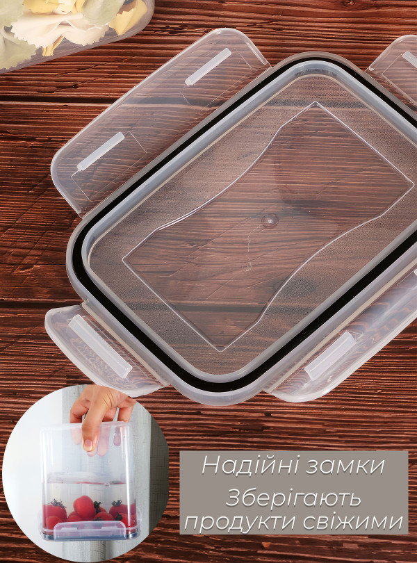 <b>OnePro</b> • Набор контейнеров для круп 14шт набор для сыпучих продуктов пластиковые контейнеры / набор пищевых контейнеров / набор контейнеров с крышками Серый