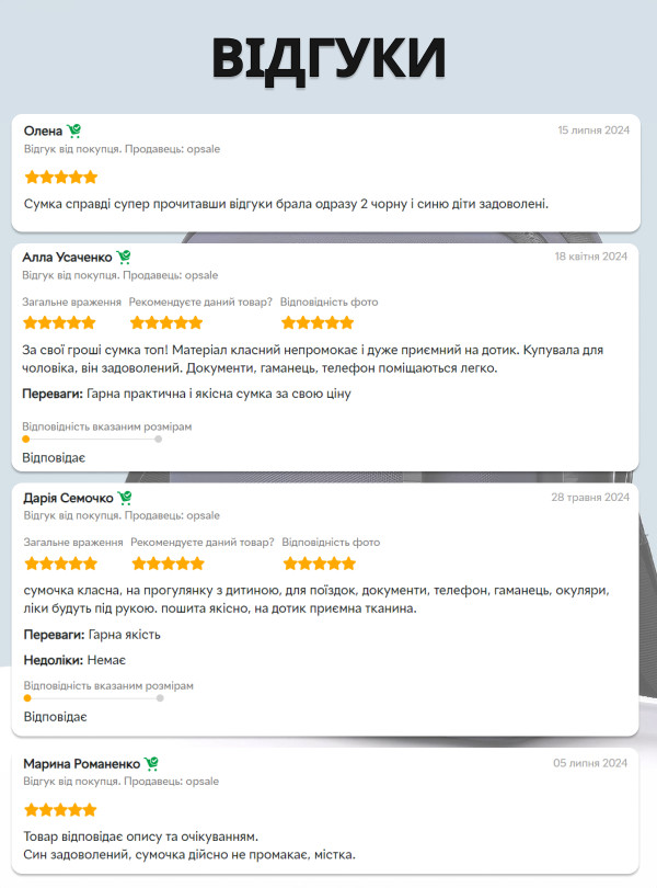 <b>OnePro</b> • Барсетка чоловіча через плече / чоловіча сумка крос-боді / барсетка з нейлону Чорний