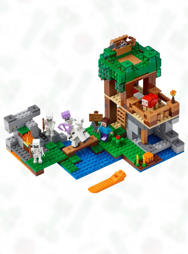 <b>DobraMAMA</b> • Lego Конструктор minecraft дитячий 463 деталі майнкрафт / напад армії скелетів Різнокольоровий