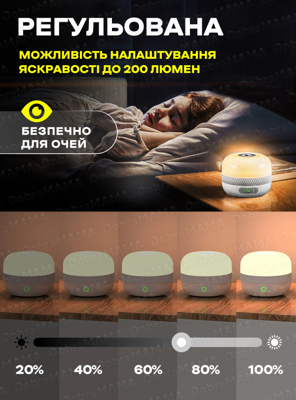 <b>OnePro</b> • Лед лампа повербанк с аккумулятором и usb зарядкой 5W / Светодиодная led лампа ночник с юсби / Светильник турестический 5 цветов Белый