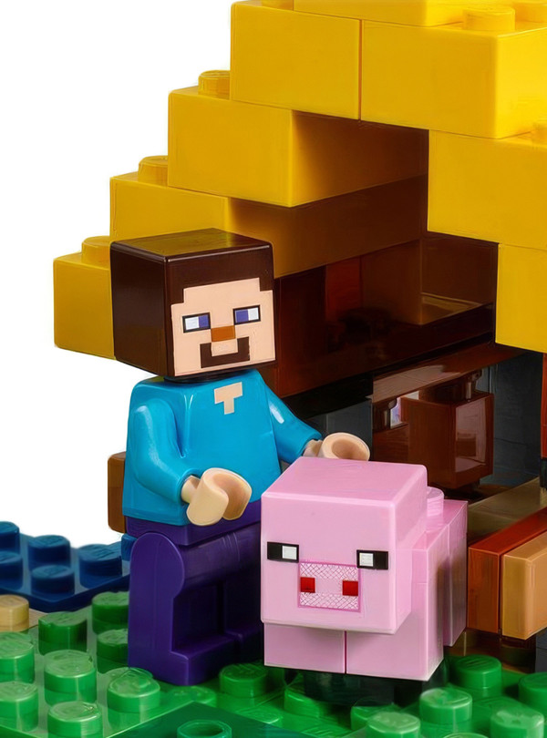 <b>DobraMAMA</b> • Конструктор minecraft для дітей lego / дитячий конструктор лего майнкрафт / Фермерський будиночок / 560 деталей Різнокольоровий