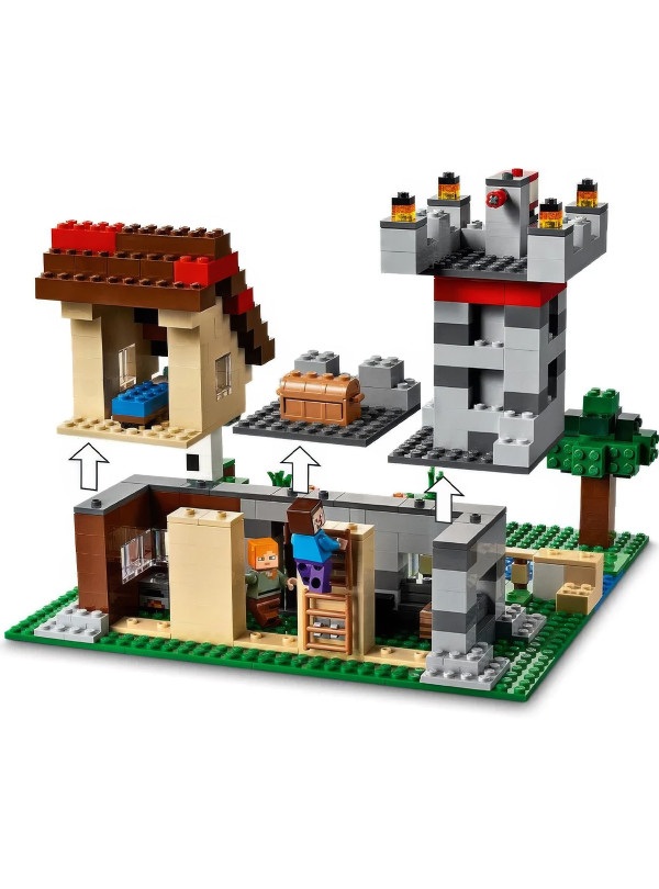 <b>DobraMAMA</b> • Конструктор minecraft для дітей lego / дитячий конструктор лего майнкрафт / Верстак - Набір для творчості / 612 деталей Різнокольоровий