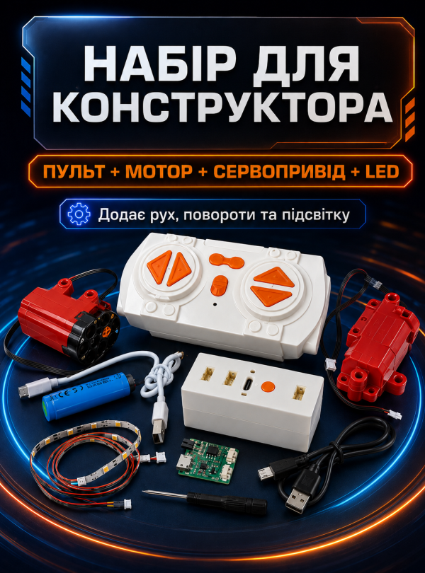 <b>OnePro</b> • Набор для конструктора Technic Lamborghini аккумуляторная батарея пульт дистанционного управления зарядный кабель мотор сервопривод отвертка