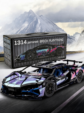 Конструктор машина на 1314 деталей lamborghini ламборгіні технік спорткар для дітей дорослих розвиваючий інтерактивний сумісний з Лего подарунок на день народження